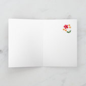 Waliser-Geburtstags-Karte - Blumen-Power Karte (Innenseite)