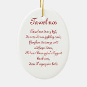 Waliser-Harfen-Verzierung Keramikornament (Hinten)