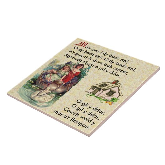 Waliser-Kinderzimmer Reim/Hwiangerddi Fliese (Seite)