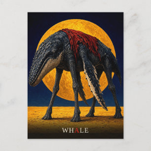 Waliser Kurzumhang gotischer Surrealismus Postkarte