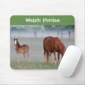 Waliser-Pony-Mausunterlage Mousepad (Mit Mouse)