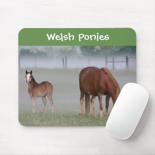 Waliser-Pony-Mausunterlage Mousepad (Mit Mouse)