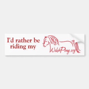 Waliser-Pony u. Pfeiler-Gesellschaft von Amerika Autoaufkleber