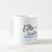 Waliser-Pony u. Pfeiler-Gesellschaft von Amerika Kaffeetasse (Vorderseite Links)