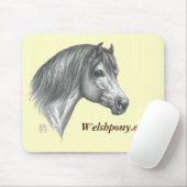 Waliser-PonyMausunterlage Mousepad (Mit Mouse)