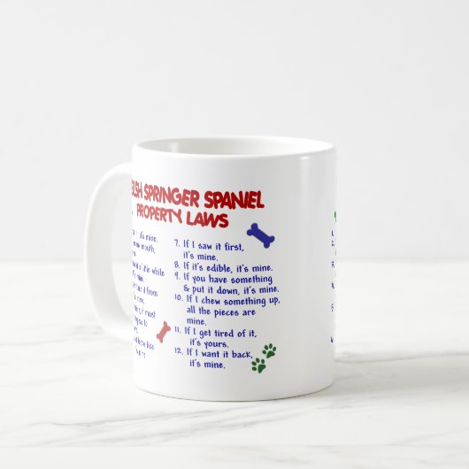 WALISER-SPRINGERSPANIEL PL2 KAFFEETASSE (Vorderseite Links)