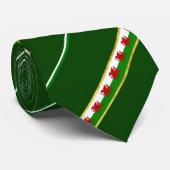 Waliser stripes Flagge Krawatte (Gerollt)