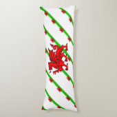 Waliser stripes Flagge Seitenschläferkissen (Vorderseite Vertikal)