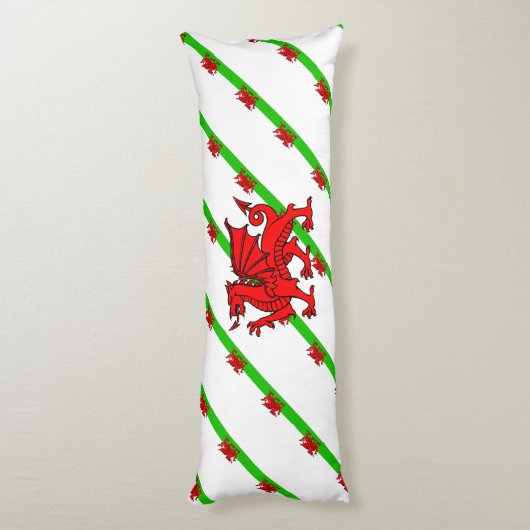 Waliser stripes Flagge Seitenschläferkissen (Rückseite (Vertikal))