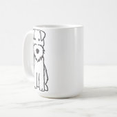 Waliser-Terrier-HundeCartoon Kaffeetasse (Vorderseite Links)