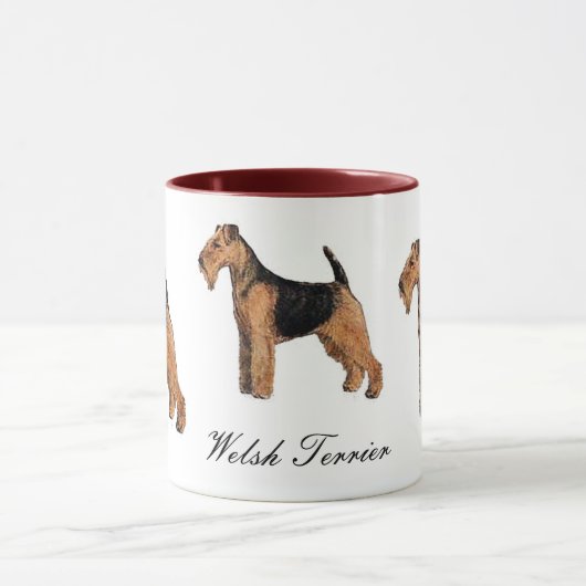 Waliser-Terrier-Keramik-Tasse Tasse (Zentrum)