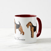Waliser-Terrier-Keramik-Tasse Tasse (VorderseiteRechts)