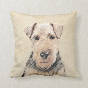 Waliser-Terrier-Malerei - niedliche ursprüngliche Kissen