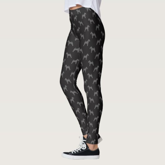 Waliser-Terrier-Silhouette-Muster Leggings (Links)