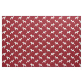 Waliser-Terrier-Silhouette-Muster-Rot Stoff (Fat Quarter (45,7 x 55,9 cm))