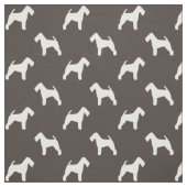 Waliser-Terrier-Silhouette-Muster Stoff (Muster)