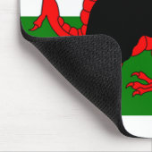 Waliser-Terrier-Silhouette Wales flag.png Mousepad (Ecke)