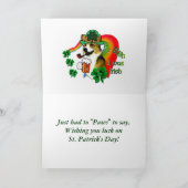 Walisercorgi-Heiligen Patrick Tag Karte (Innenseite)