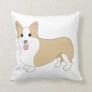 Walisercorgi-Hundeillustration Kissen