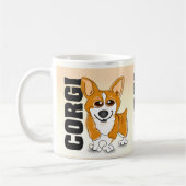 Walisercorgi-Hundekunst Kaffeetasse (Links)