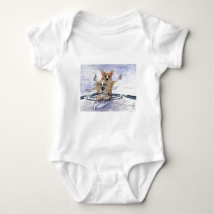 Walisercorgi-Hunderudersport Baby Strampler