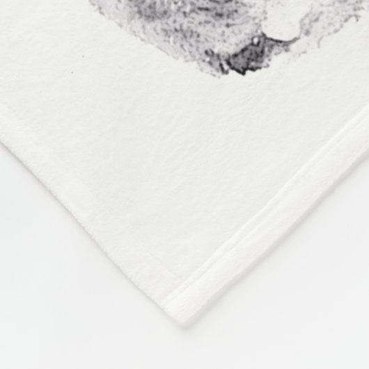 WaliserCorgi im Schnee Fleecedecke (Ecke)