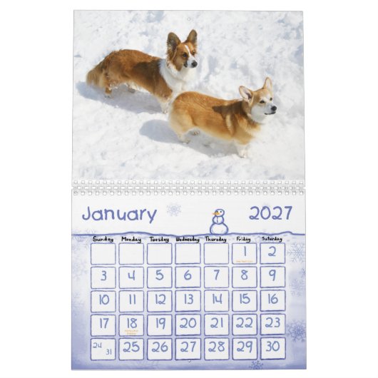Walisercorgi-Kalender 2009 Kalender (Jan 2027)