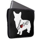 Walisercorgi-Liebe Laptopschutzhülle (Vorne Rechts)