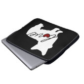 Walisercorgi-Liebe Laptopschutzhülle (Vorne Knopf)