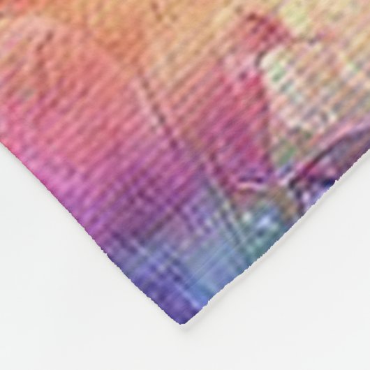 WaliserCorgi mit Blumen und verrückten Gläsern Fleecedecke (Ecke)