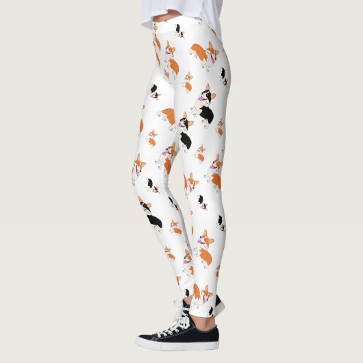 Walisercorgi-Muster Leggings (Links)