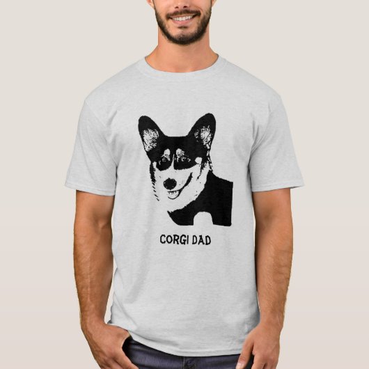 Walisercorgi-Vater T-Shirt (Vorderseite)