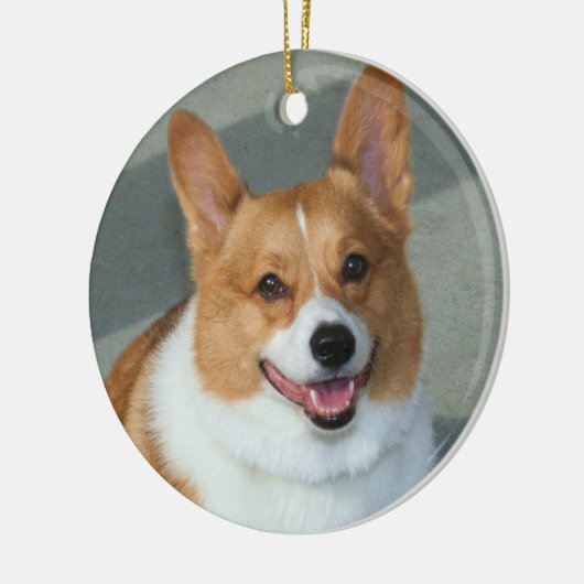 WaliserCorgiverzierung Keramikornament (Links)