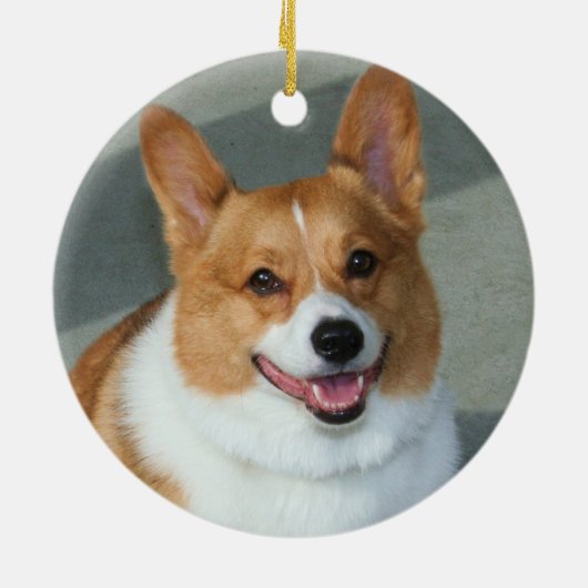 WaliserCorgiverzierung Keramikornament (Hinten)