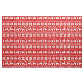 Waliserspringer-Spaniels-Weihnachtsmuster-Rot Stoff (Fat Quarter (45,7 x 55,9 cm))