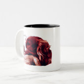 WaliserSpringerspaniel-Liebe Zweifarbige Tasse (Vorderseite Links)