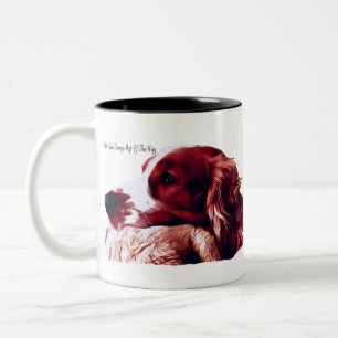 WaliserSpringerspaniel-Liebe Zweifarbige Tasse