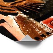 Walish/Airedale Terrier dk_2005aug8d Poster (Ecke)