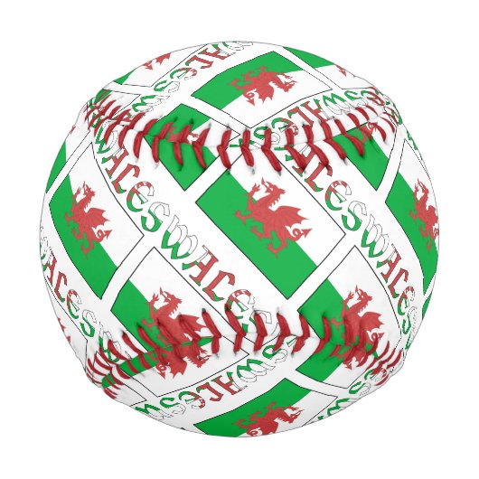 Walish Angel Weihnachtsflagge geteert Grün persona Baseball (Rückseite)