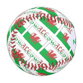 Walish Angel Weihnachtsflagge geteert Grün persona Baseball (Vorderseite Links)