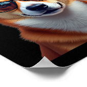 Walish Corgi Weihnachtskraut Weihnachten Weihnacht Poster (Ecke)