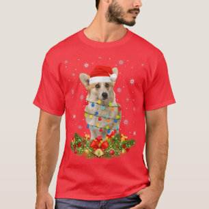 Walish Corgi Weihnachtslicht Weihnachtsweihe Weihn T-Shirt