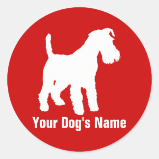 Walish Terrier ウ シ ュ ・ テ ェ リ ア Runder Aufkleber