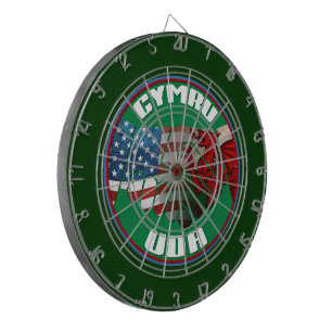 Walisisch American USA Wales Dartboard Dartscheibe