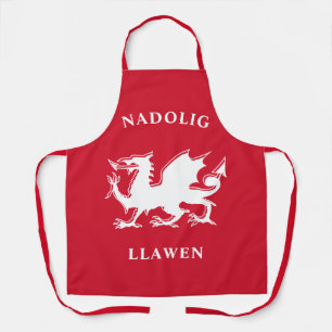 Walisisch Frohe Weihnachten Einfache keltische Nad Schürze