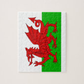 Walisisch / Wales Flag - Cymru Hochwertiges Bild Puzzle (Vertikal)