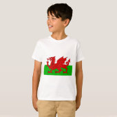 Walisisch / Wales Flag - Cymru Hochwertiges Bild T-Shirt (Vorne ganz)