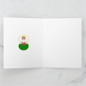 Walisische Angel Hanukka Flag Personalisiert Karte (Innenseite)