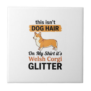 Walisische Corgi Glitter Lustige Hunde Liebhaber T Fliese