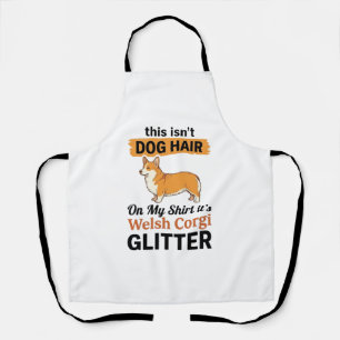Walisische Corgi Glitter Lustige Hunde Liebhaber T Schürze